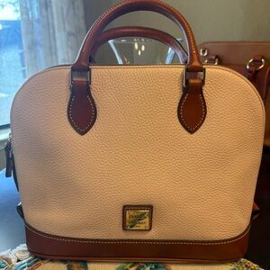 Dooney & Bourke Pebble Grain Zip Zip Satchel - Light Pink